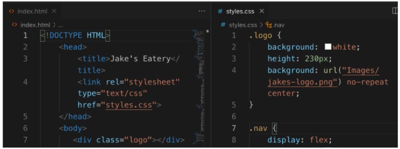 split screen example