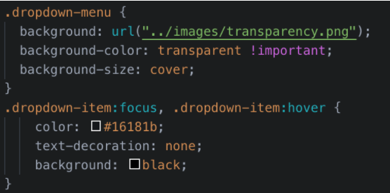 Dropdown Customization